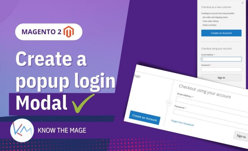 Create a popup login modal in Magento 2
