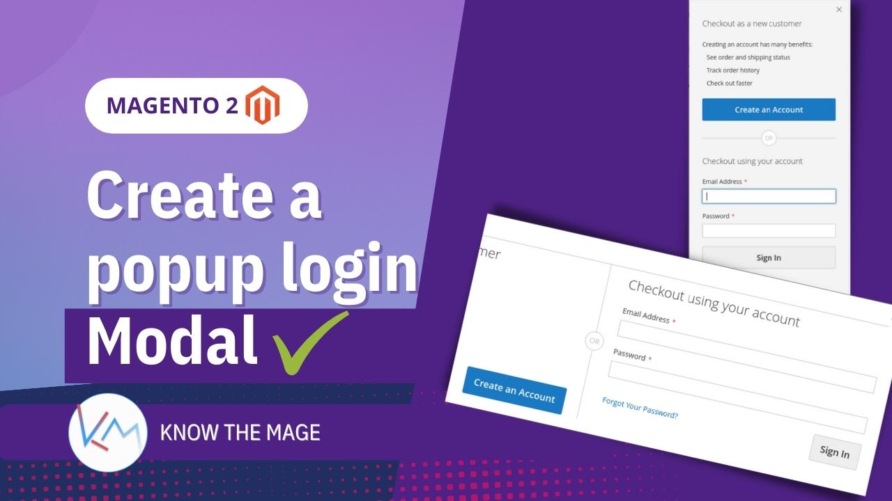 Create a popup login modal in Magento 2
