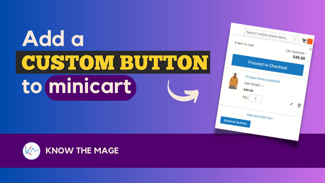 How to add a custom button to minicart in Magento 2